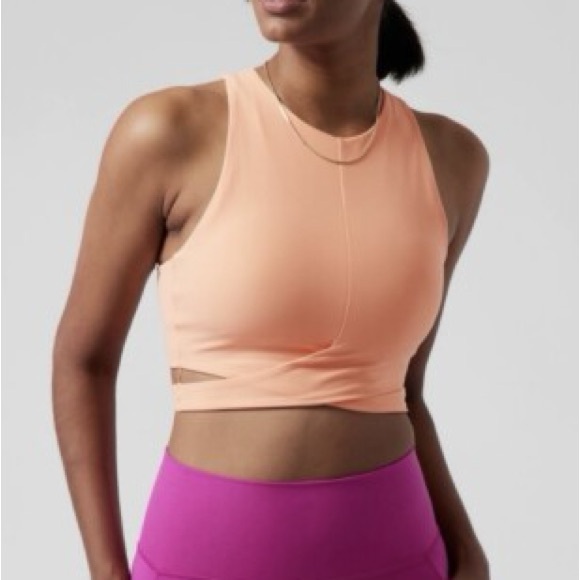 Athleta Other - Athleta Concious Cut Razorback Peach Sports Bra NWOT